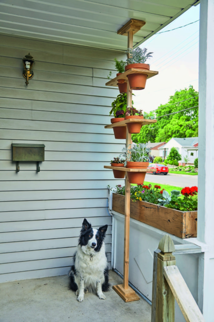 Vertical Plant Stand, pg. 47, Gardening Your Front Yard, Donna Griffith